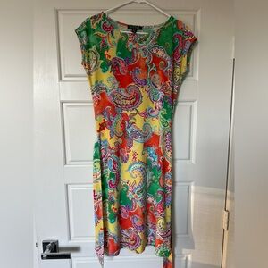 Ralph Lauren Multicolor Paisley Dress